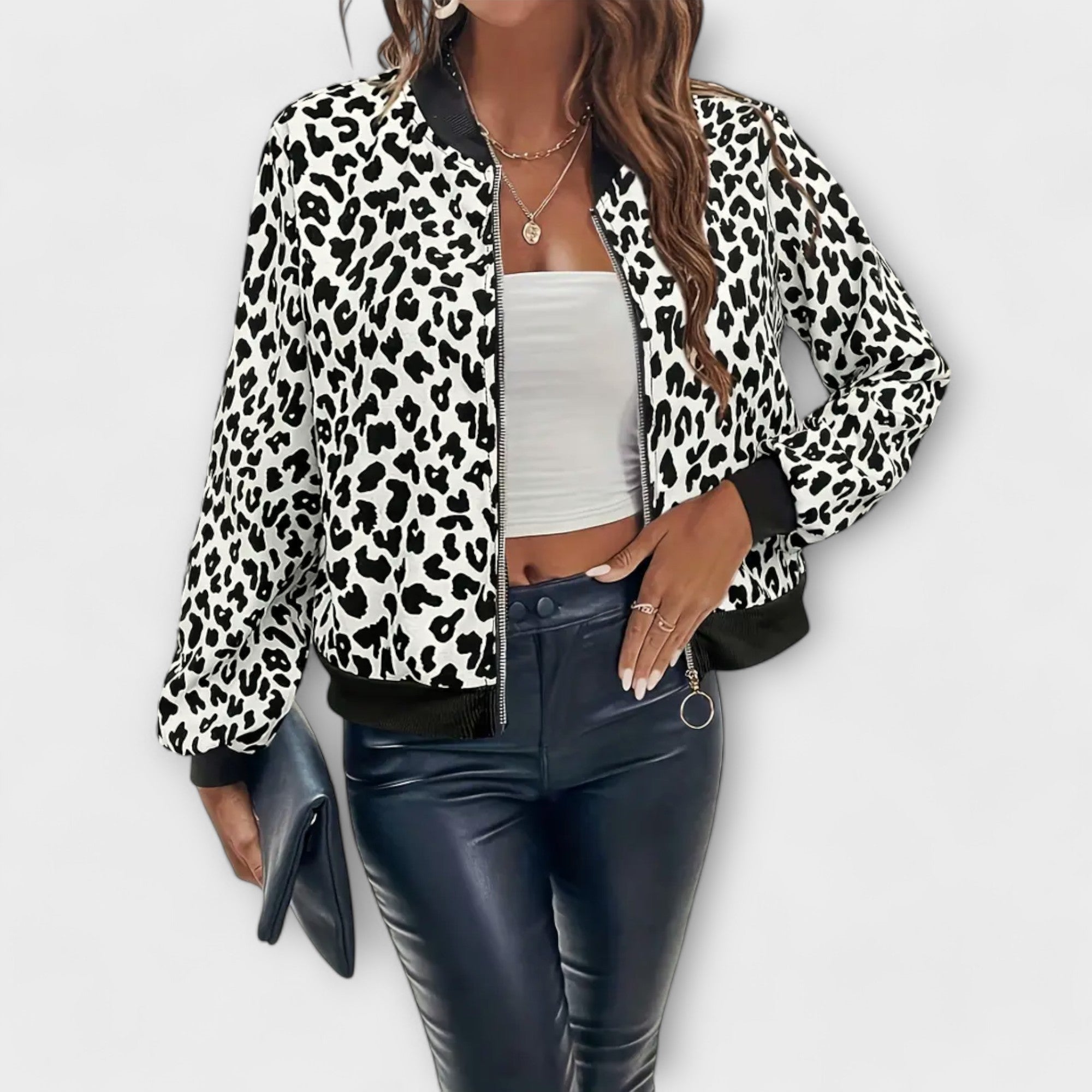 Raquel - Elegantne Leopardimustriga Jope
