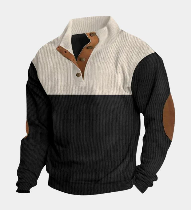 DUMONT LYON | KÕRGE KAELUSEGA KORDUROOST PULLOVER MEESTELE