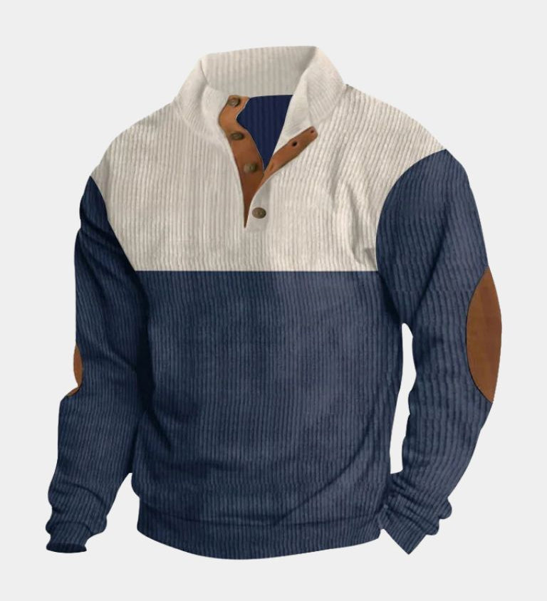 DUMONT LYON | KÕRGE KAELUSEGA KORDUROOST PULLOVER MEESTELE