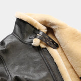 Nahast Aviator-Jakk