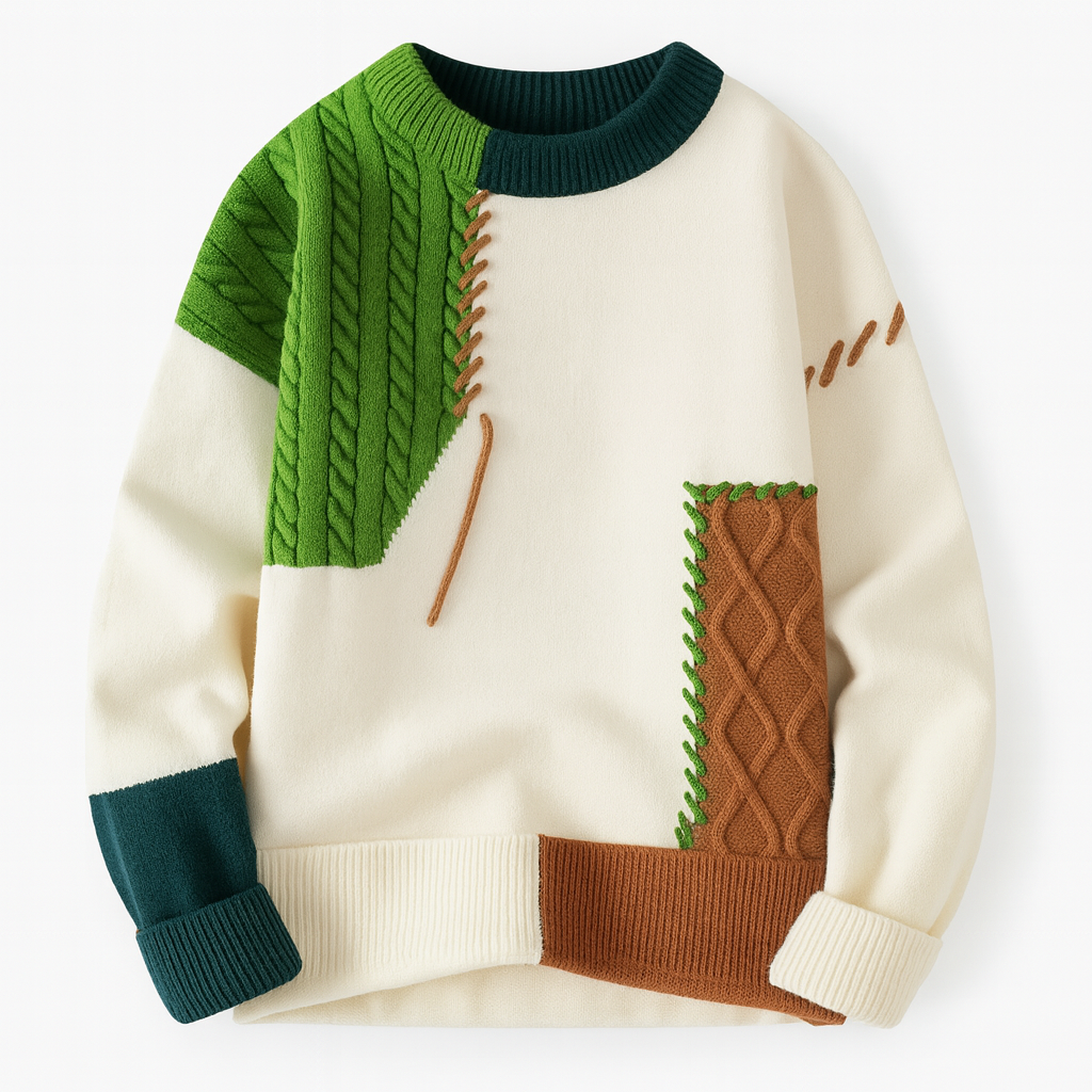 DUMONT LYON | PULL PATCHWORK MEESTELE