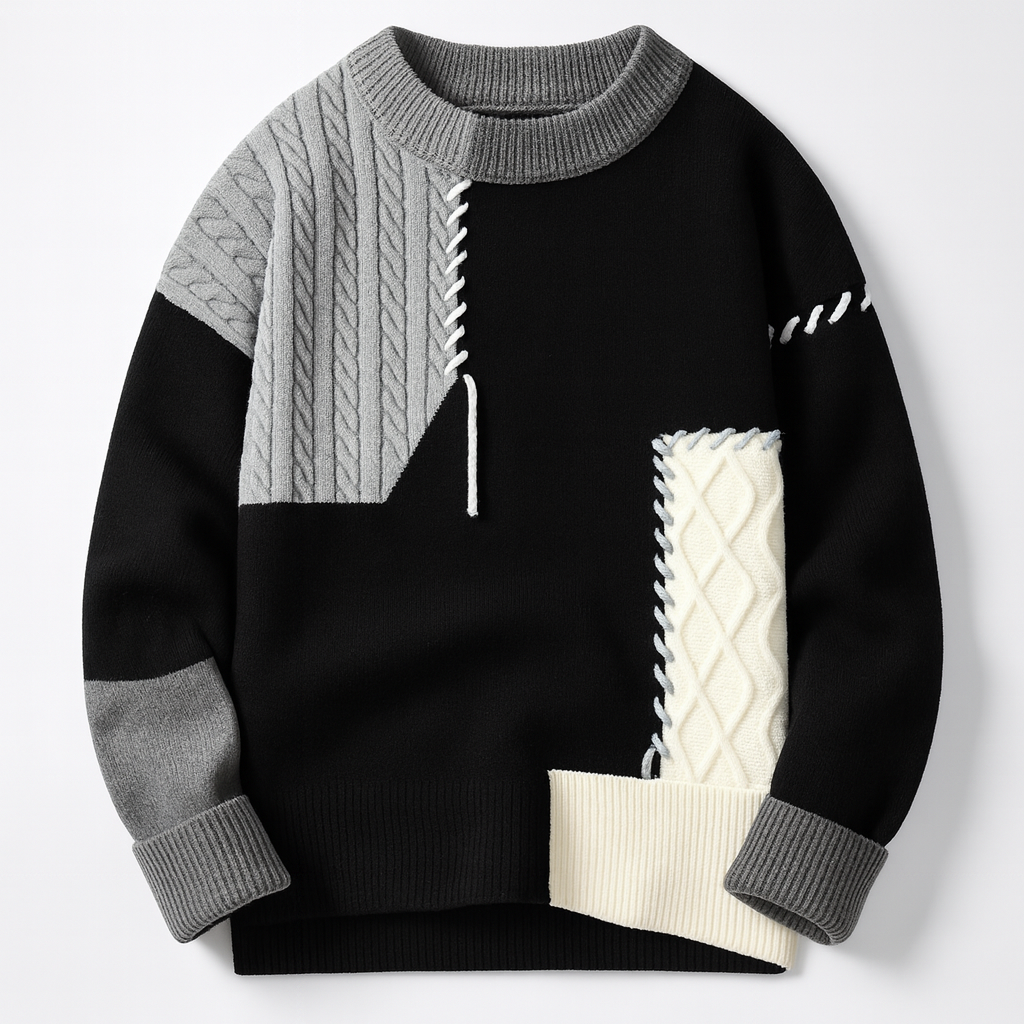 DUMONT LYON | PULL PATCHWORK MEESTELE