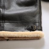Nahast Aviator-Jakk