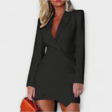 Gabriela - Elegantne Blazer Kleit Sügava Dekoltee'ga