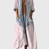 BOHOBREEZE™ Boho Stiilis Maxi Kleit